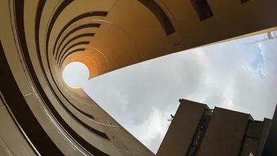 下から見上げてみた
