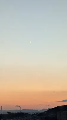 夕方見た流れ星