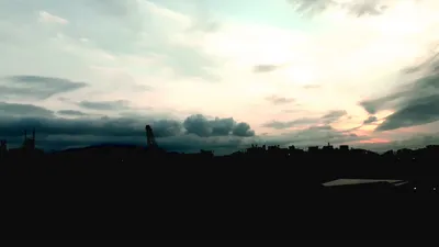 夕方の街