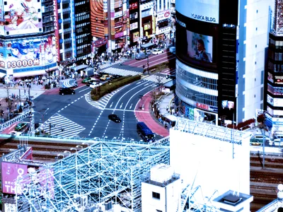 駅前の風景