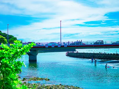橋の下の風景
