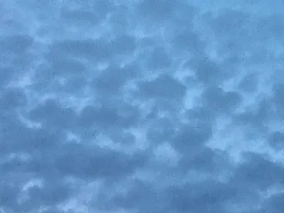 不安定な夕空