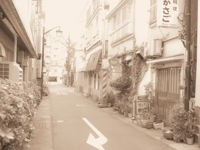 昭和レトロな街角の情景