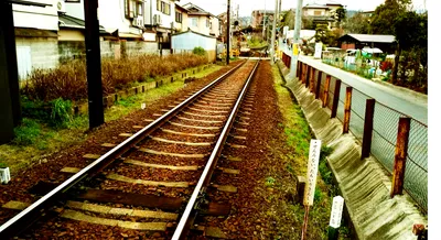 宇多野駅踏切2