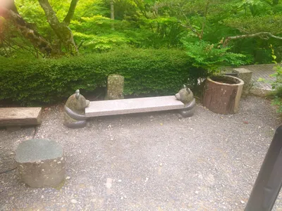 動物のベンチ