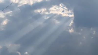 天から射す光